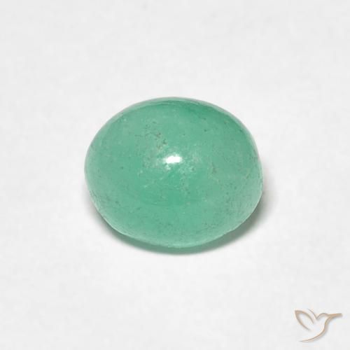 0.93ct Natürlicher hellgrün Smaragd, Oval, Lichtdurchlässig