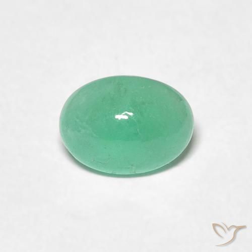 0.71ct Natürlicher hellgrün Smaragd, Oval, Lichtdurchlässig