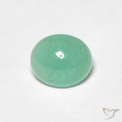 0.72ct Natürlicher Pistaziengrün Smaragd, Oval, Lichtdurchlässig
