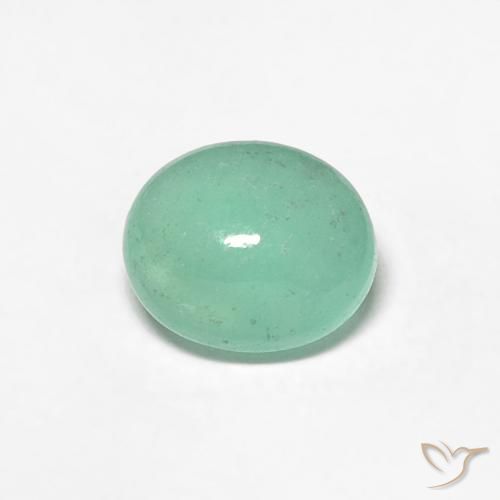 0.77ct Natürlicher Pistaziengrün Smaragd, Oval, Lichtdurchlässig