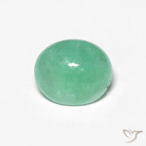0.94ct Natürlicher hellgrün Smaragd, Oval, Lichtdurchlässig