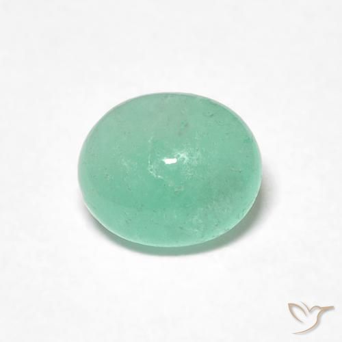 0.71ct Natürlicher hellgrün Smaragd, Oval, Lichtdurchlässig