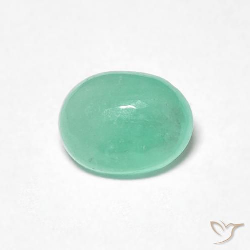 0.71ct Natürlicher hellgrün Smaragd, Oval, Lichtdurchlässig