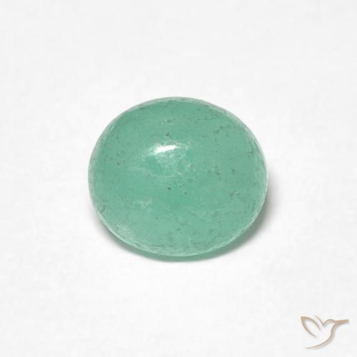 0.70ct Natürlicher hellgrün Smaragd, Oval, Lichtdurchlässig