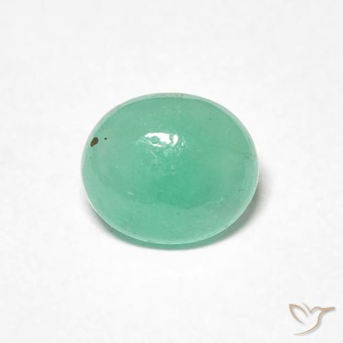 0.68ct Natürlicher hellgrün Smaragd, Oval, Lichtdurchlässig