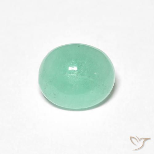 0.89ct Natürlicher hellgrün Smaragd, Oval, Lichtdurchlässig