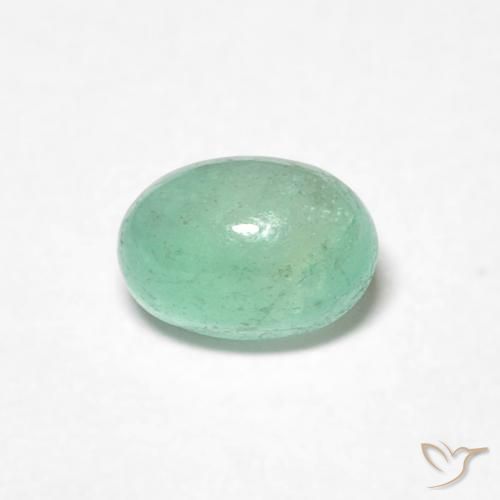 0.52ct Natürlicher hellgrün Smaragd, Oval, Lichtdurchlässig