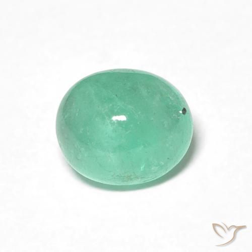 0.88ct Natürlicher hellgrün Smaragd, Oval, Lichtdurchlässig