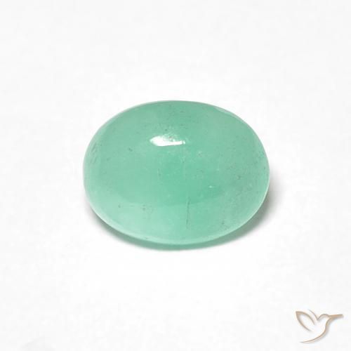 0.85ct Natürlicher Pistaziengrün Smaragd, Oval, Lichtdurchlässig