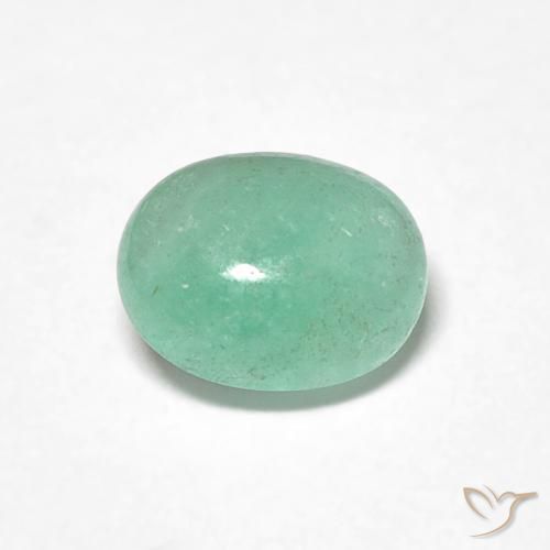 0.80ct Natürlicher Pistaziengrün Smaragd, Oval, Lichtdurchlässig