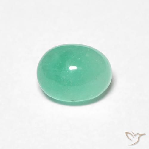 0.43ct Natürlicher hellgrün Smaragd, Oval, Lichtdurchlässig