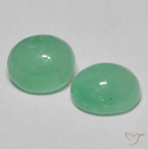 1.92 ct natürliche Pistaziengrün Smaragd-Edelsteine, Oval, Lichtdurchlässig
