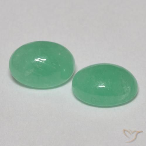 1.28 ct natürliche hellgrün Smaragd-Edelsteine, Oval, Lichtdurchlässig