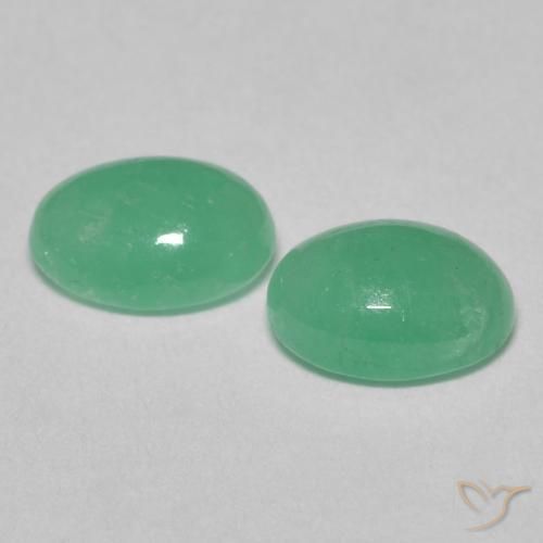 1.28 ct natürliche hellgrün Smaragd-Edelsteine, Oval, Lichtdurchlässig