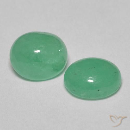 1.59 ct natürliche hellgrün Smaragd-Edelsteine, Oval, Lichtdurchlässig