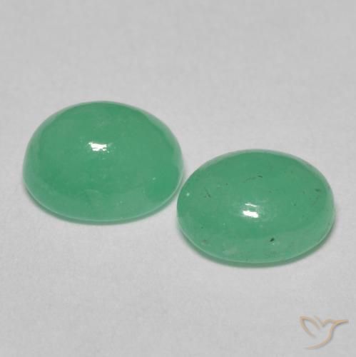 1.59 ct natürliche hellgrün Smaragd-Edelsteine, Oval, Lichtdurchlässig
