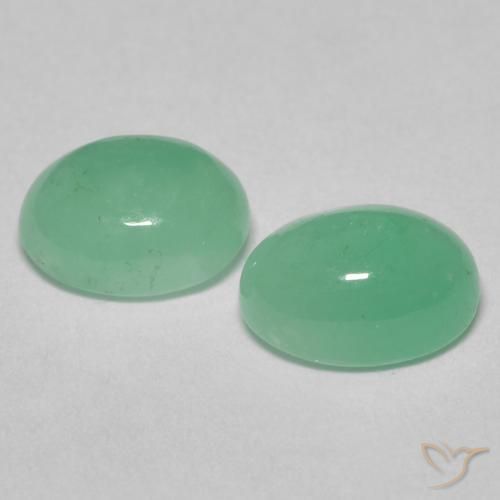 1.73 ct natürliche Pistaziengrün Smaragd-Edelsteine, Oval, Lichtdurchlässig
