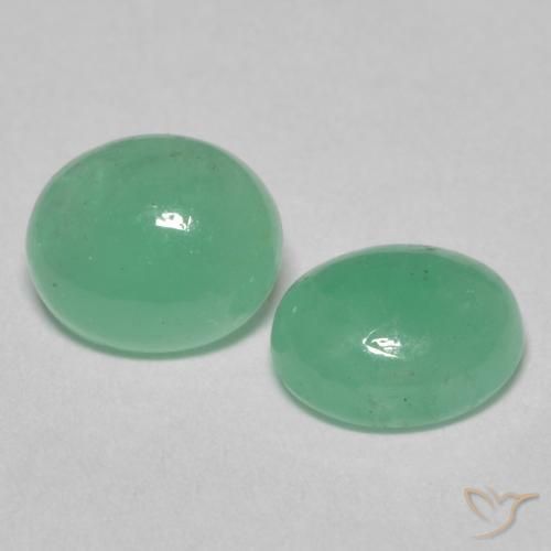1.52 ct natürliche hellgrün Smaragd-Edelsteine, Oval, Lichtdurchlässig
