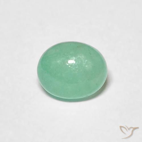0.58ct Natürlicher hellgrün Smaragd, Oval, Lichtdurchlässig