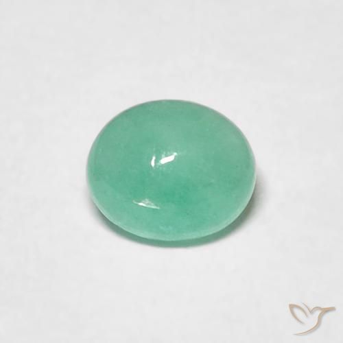 0.56ct Natürlicher Farngrün Smaragd, Oval, Lichtdurchlässig