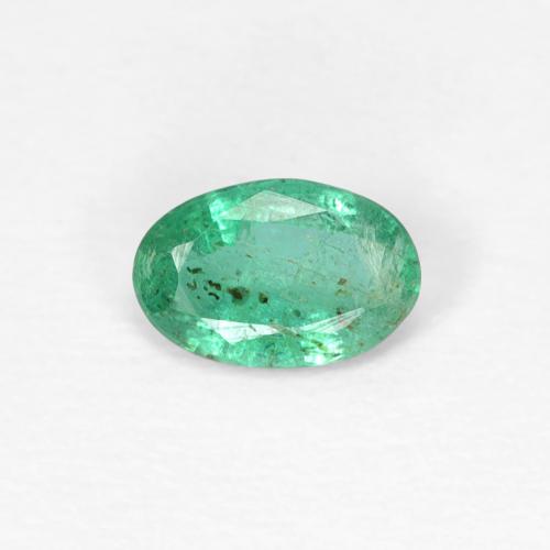 0.35ct Natürlicher Kühles Grün Smaragd, Oval, SI
