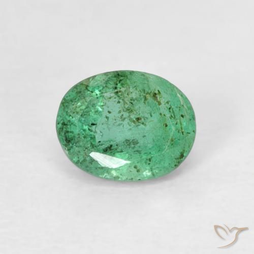 0.38ct Natürlicher Pistaziengrün Smaragd, Oval, SI