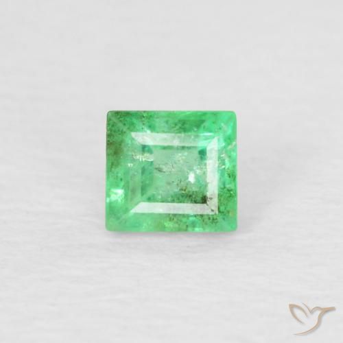 0.18ct Natürlicher Helles Kleeblattgrün Smaragd, Baguette, SI, Photo A