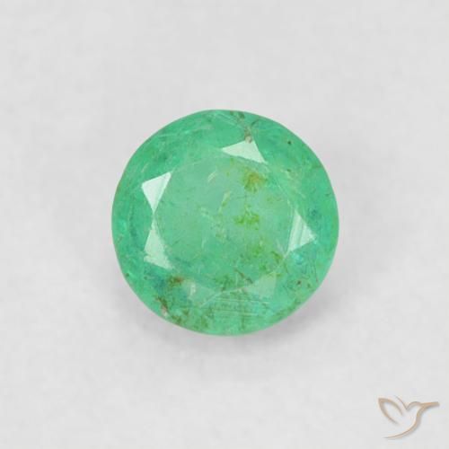 0.17ct Natürlicher Giftgrün Smaragd, Runden, SI