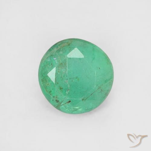 0.16ct Natürlicher Mittelgrün Smaragd, Runden, SI