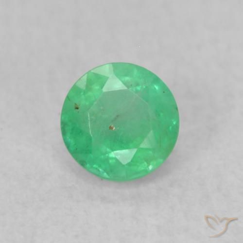 0.18ct Natürlicher hellgrün Smaragd, Runden, SI