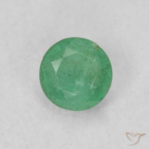 0.18ct Natürlicher tiefgrün Smaragd, Runden, SI