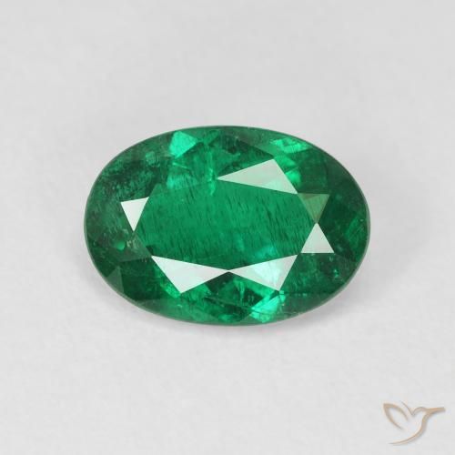 1.86ct Natürlicher tiefgrün Smaragd, Oval, VS-SI