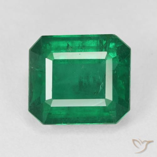 5.91ct Natürlicher tiefgrün Smaragd, Smaragdschliff, VS-SI