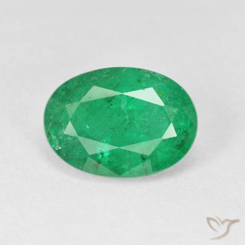 3.38ct Natürlicher Mittelgrün Smaragd, Oval, VS-SI