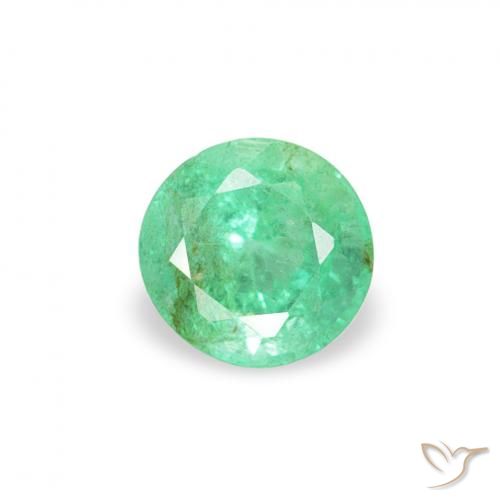 0.16ct Natürlicher hellgrün Smaragd, Runden, SI
