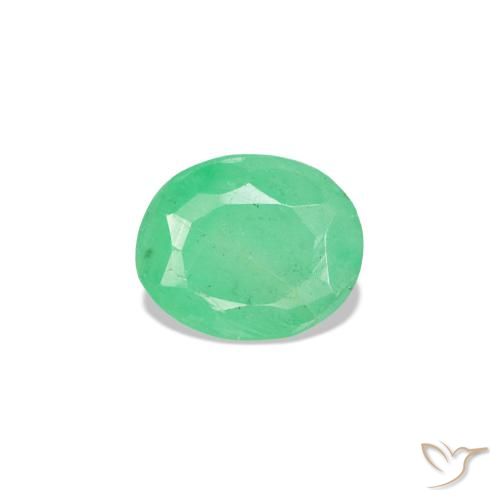 0.32ct Grüner Smaragd, Oval, VS-SI