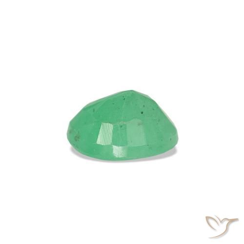 0,32 ctw natürlicher grüner Smaragd, Oval Schliff, VS-SI