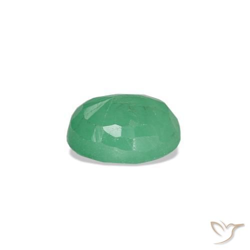0,32 ctw natürlicher grüner Smaragd, Oval Schliff, SI