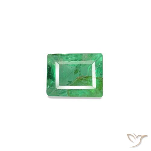 0.13ct Grüner Smaragd, Baguette, SI
