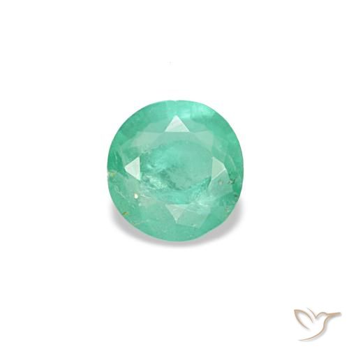 0.16ct Grüner Smaragd, Rund, SI