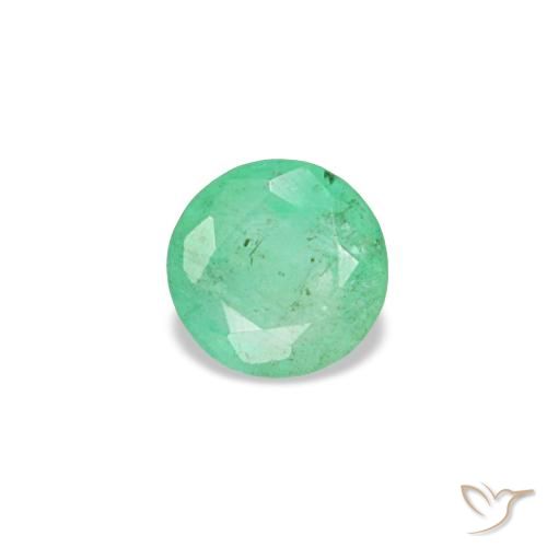 0.17ct Grüner Smaragd, Rund, VS-SI