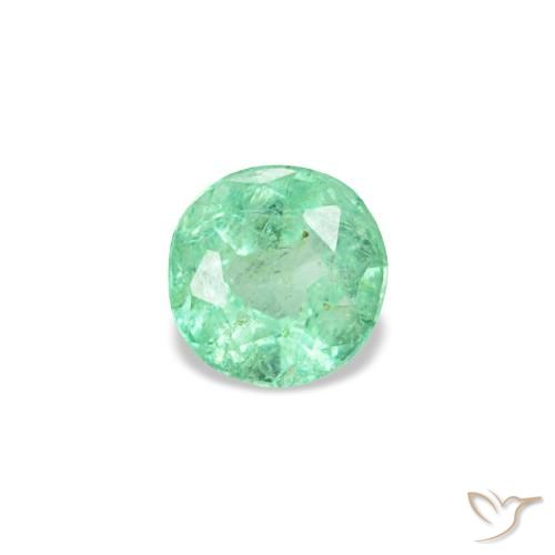 0.19ct Grüner Smaragd, Rund, VS-SI