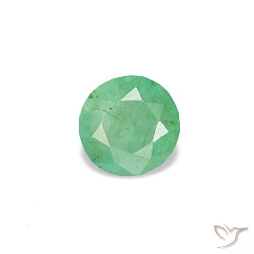 0.18ct Grüner Smaragd, Rund, VS-SI