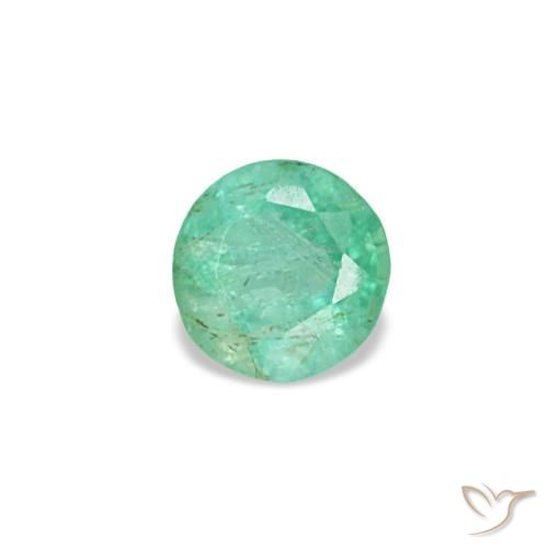 0.19ct Grüner Smaragd, Rund, VS-SI