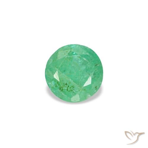 0.15ct Grüner Smaragd, Rund, VS-SI