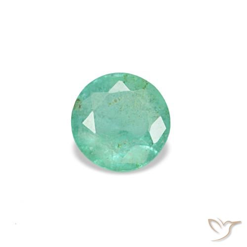 0.16ct Grüner Smaragd, Rund, VS-SI