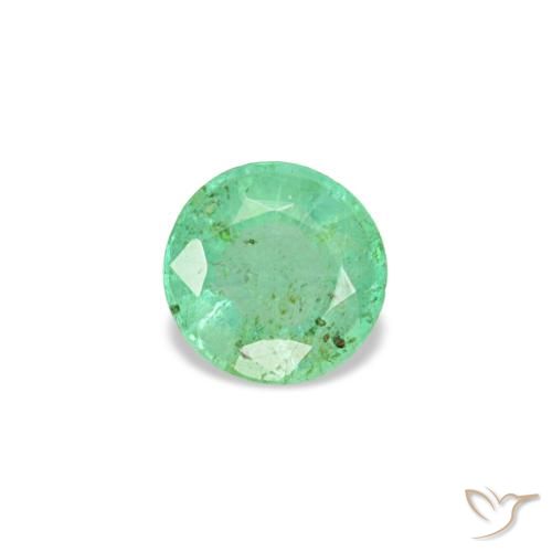 0.19ct Grüner Smaragd, Rund, VS-SI