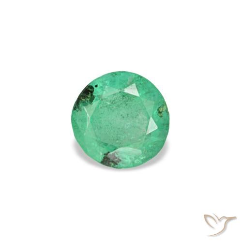 0.18ct Grüner Smaragd, Rund, VS-SI