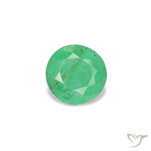 0.19ct Grüner Smaragd, Rund, VS-SI
