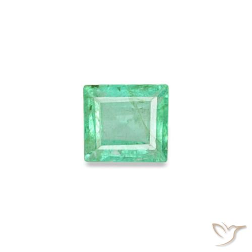 0.12ct Grüner Smaragd, Baguette, VS